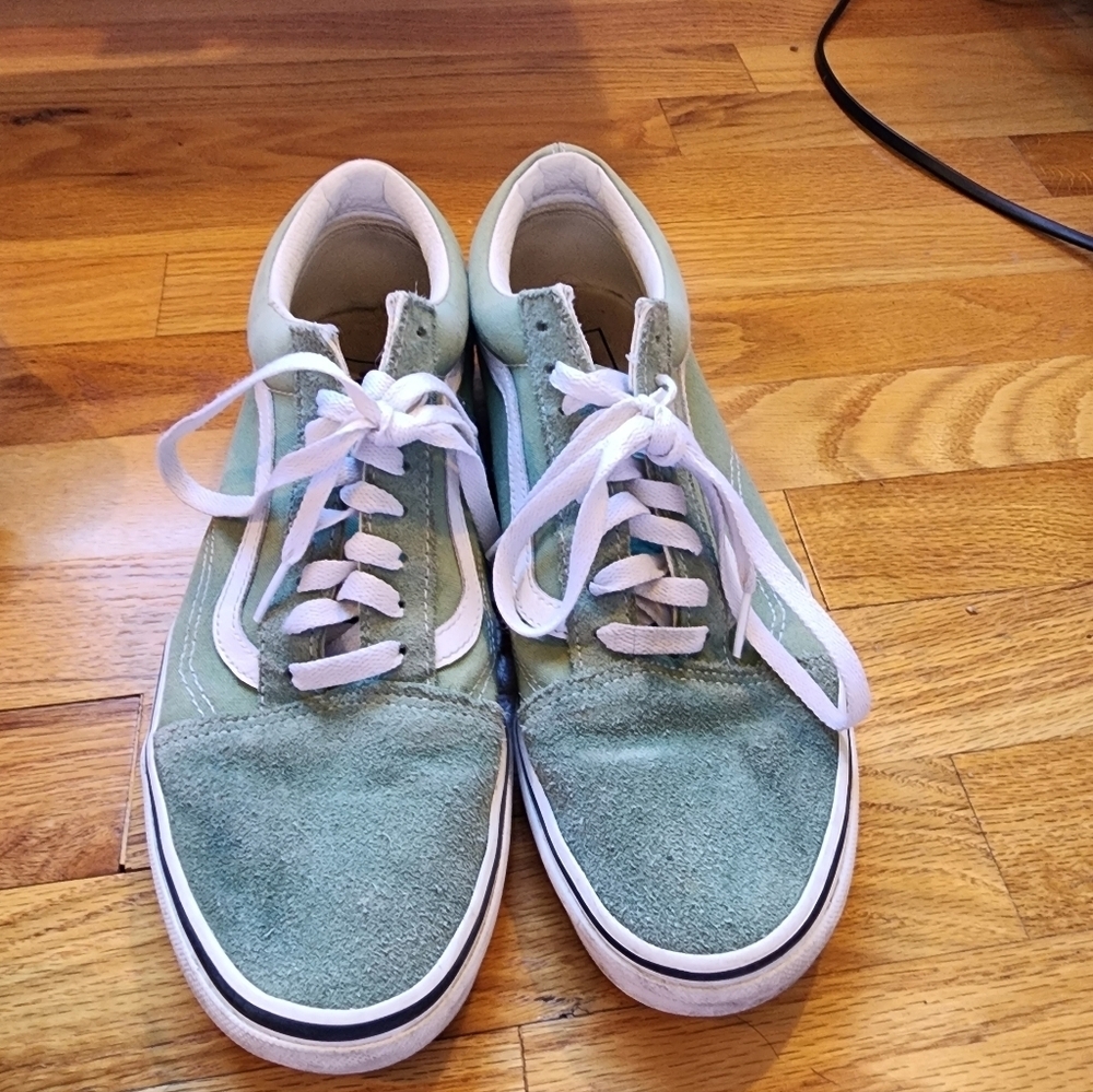 Vans Old Skool Skate Street Size 9.5 Greener Padtures Suede Skateboarding Surf
